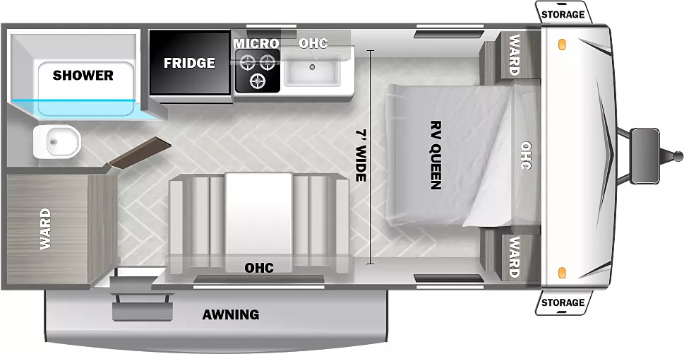 Evo Southwest 177FQ Floorplan